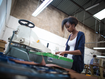  Leather factory worker © Make it Kenya / Stuart Price