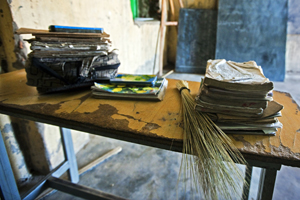 Books in a classroom, Sudan. © UN Photo/Albert Gonzalez Farran