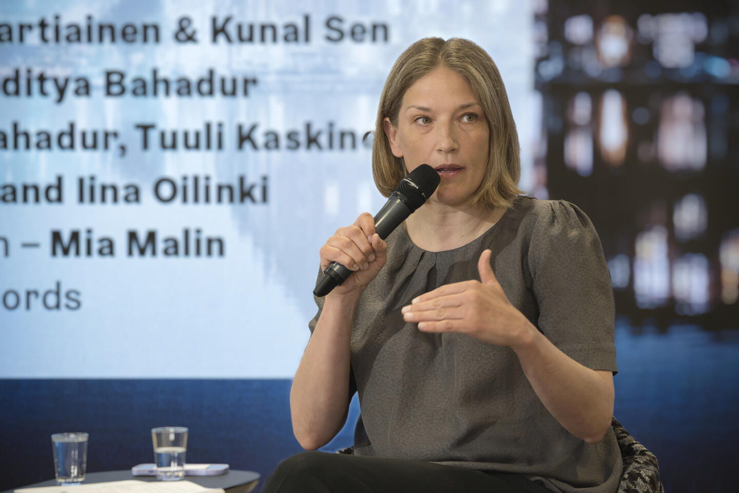 Tuuli Kaskinen at the Sustainable cities discussion forum, May 2023. Photo: Ilkka Ranta-aho