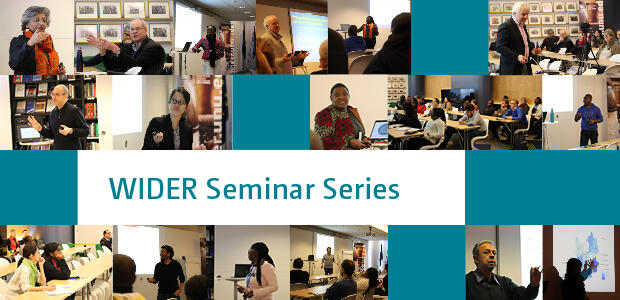 WIDER Seminar Series