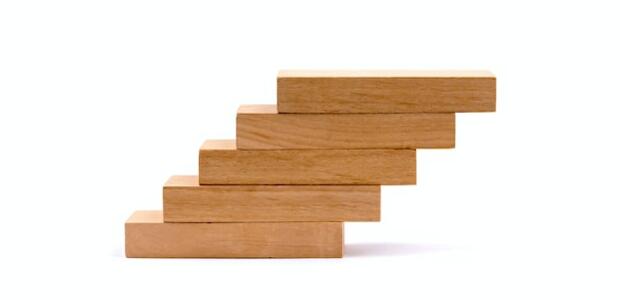 balancing wooden blocks