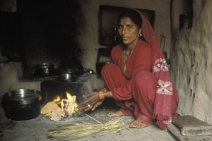 Woman cooking, India © UN Photo/Kibae Park